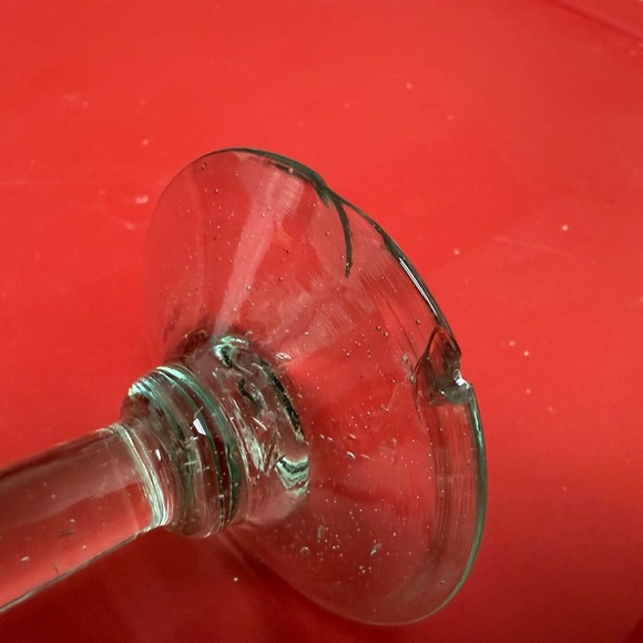 Artisan 4 hand blown glasses margarita glasses. Made in Mexico and are Vintage. - Picture 7 of 8